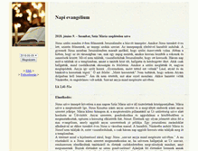 Tablet Screenshot of evangelium.katolikus.hu